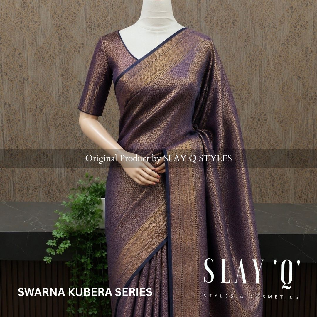 SWARNA KUBERA PATTU SAREE | TWILIGHT NAVY