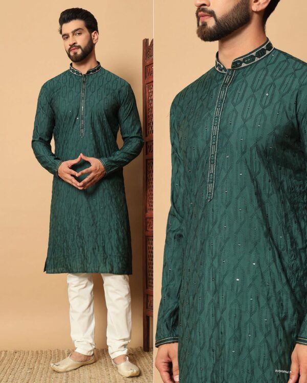 SLAY Q MEN DESIGNER JIPPA - GREEN