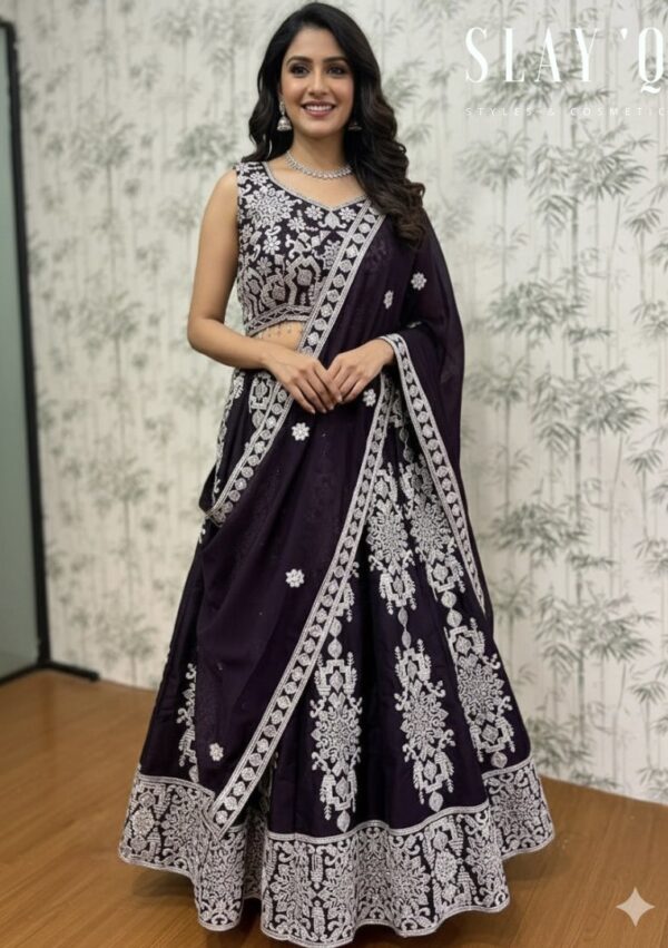 LU0047 - DARK PURPLE WHITE