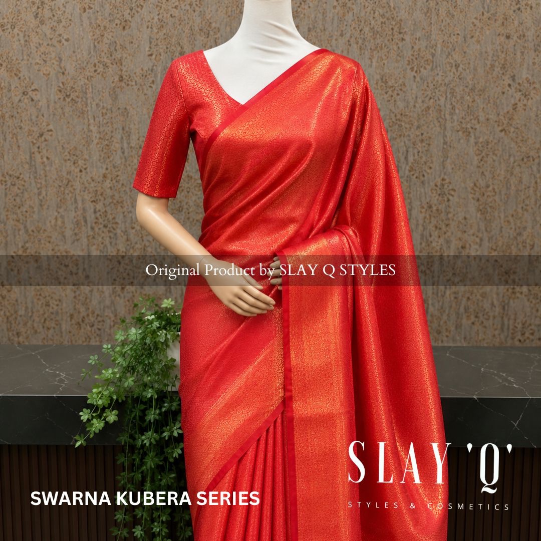 SWARNA KUBERA PATTU SAREE | TEMPLE RED