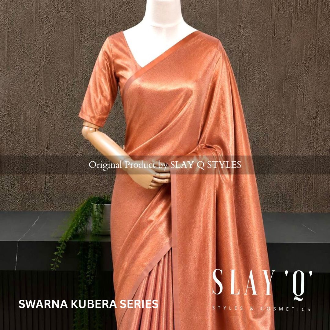 SWARNA KUBERA PATTU SAREE | COPPER ROSE