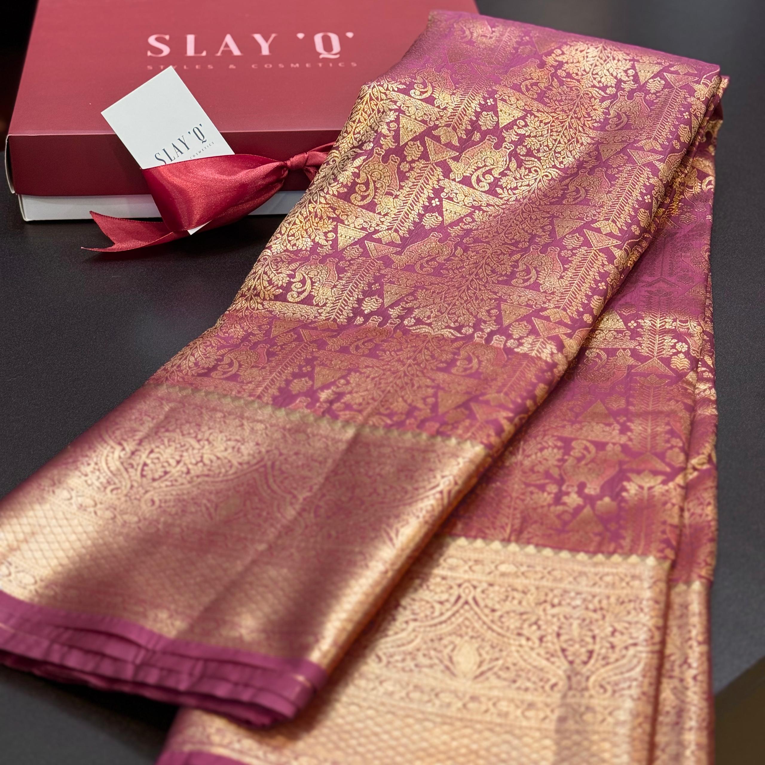 SLAY Q | PURE MIX KANCHI (MAROON MIXED BURGUNDY) - Image 2